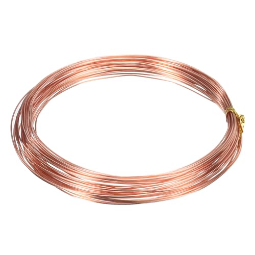 uxcell Pure Copper Wire 22 Gauge 0.7mm 10m/33 ft 99.99% Soft Tarnish Resistant - size: 22 Gauge 0.7mm
