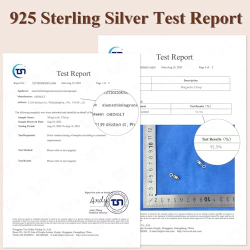 OHINGLT 925 Sterling Silver Magnetic Necklace Clasps and Closures,Gold and Silver Magnetic Clasp Converter for Jewelry Making Supplies,Chain Extender Connector for Small Necklace Bracelet - color: 8Pcs Gold & Silver