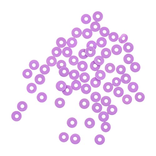Mandala Crafts Mauve Heishi Beads 8mm – 1500 Flat Polymer Disc Clay Beads for Adult Jewelry Making Spacer Beads, Bracelets, Necklaces, and Earrings - color: Mauve, size: 8mm 1500 PCs