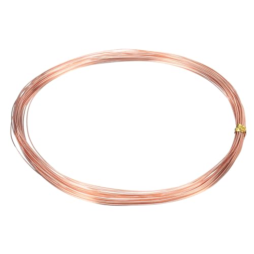 uxcell 99.99% 25 Gauge 0.45mm Pure Copper Wire 10m/33 ft Soft Craft Copper Wire Tarnish Resistant Jewelry Wire for Jewelry Making Beading DIY Crafts Supplies, Copper - size: 25 Gauge 0.45mm