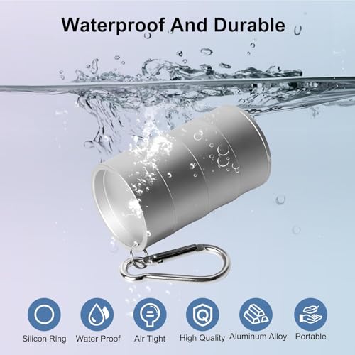 3-Tier Traveling Jewelry Holder Keychain, Backpack Jewelry Ring Keeper Keychain for Earrings, Necklaces, Wedding Ring Holder Keychain for Gym Sports Bag, Silver - color: Silver