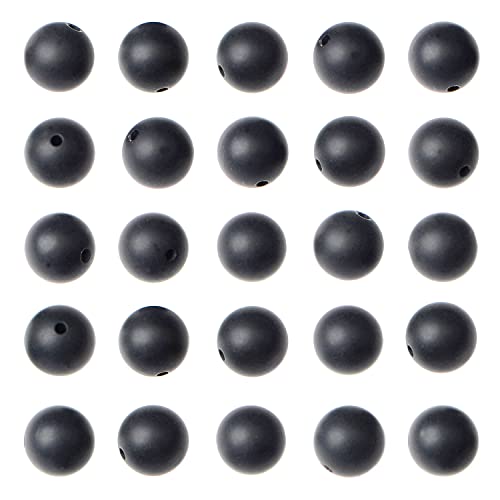AD Beads 8mm Natural Round Loose Beads 110 Pieces, for Making 108 Mala Prayer Beads Necklace, Bracelet & Yoga Meditation, Jewelry Design (Matte Black Onyx) - color: Matte Black Onyx