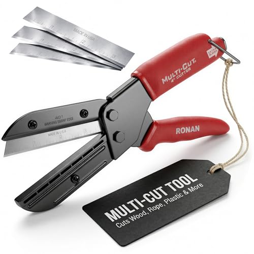 Ronan Multi-Cut 401 Cutting Tool - For Soft Wood, Cardboard, Plastic, Rope, Leather & DIY Materials – Not for Hardwood or Compressed Wood