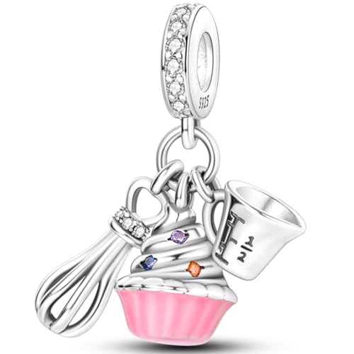 925 sterling silver bracelet necklace pendant, women's jewelry gift, dream catcher net bead pendant, suitable for original bracelets, parties, birthday jewelry gifts - color: KJC724