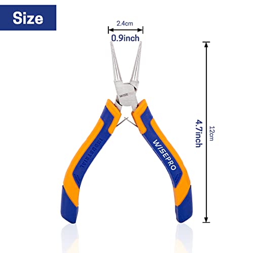 5 Inch Mini Round Nose Pliers, Precision Wire Looping Pliers, for Metal Wire Crimping - style: 5 Inch Round Nose Pliers