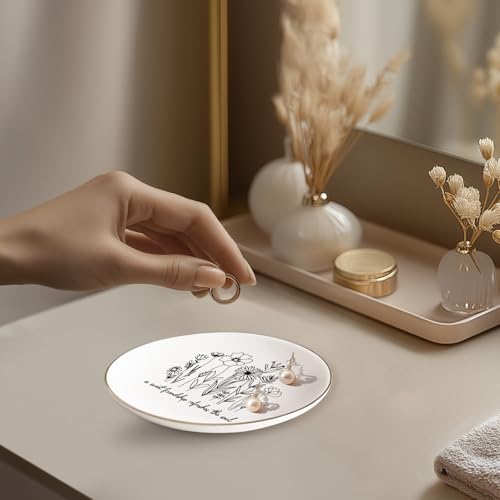 LITTLEBIGGER Friendship gifts for Women – Jewelry Dish, Christian Friend Gifts, Best Friend Birthday Gifts for Women – A Sweet Friendship Refreshes the Soul – Proverbs 27:9 – Mothers Day Gifts - style: Friendship - C