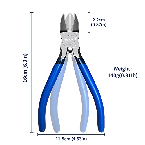 Wire Cutters 10 Pack, KAIHAOWIN 6 inch Dikes Small Wire Cutters Flush Cutters Wire Snips Clippers Diagonal Cutters Side Cutters Cutting Pliers for Crafting - size: 10 pack