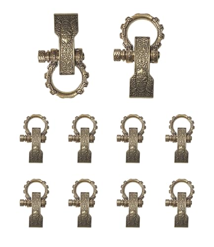 Paracord Shackles Bow Shackles Screw Pin Anchor Shackle Adjustable D Shackles Buckles for Paracord Bracelet Belt 10 PCS Gold Buckles
