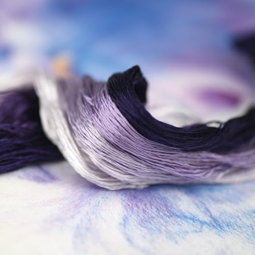 Mulberry Silk Floss Embroidery Thread Floss-Cross Stitch Threads China Silk Woven Jewelry Threads DIY Sewing Kits (115) - color: 115