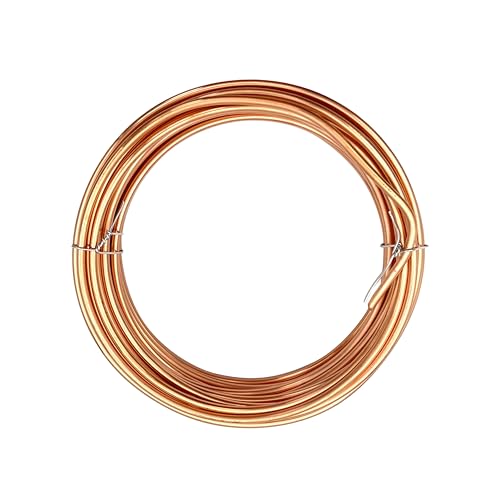 8 Gauge Soft Soild Copper Wire, 21 ft 1LB, 99.9% Pure for Electroculture Gardening, Jewelry Making, Beading, Science Projects - size: 8GA