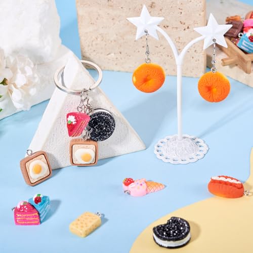 Craftdady Resin Plastic Miniature Food Snack Pendants Charms Ice Drink Juice Pendants Cute Bottle Fruit Keychain Charms Hang Ornament for DIY Craft Earring Bracelet Necklace Jewelry Making - color: Mixed Color Food (16 Styles)
