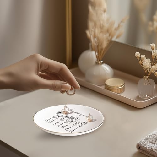 LITTLEBIGGER God Says You are – Ring Tray, Confirmation Gifts for Teen Girls, Christian Gifts for Women, Christian Jewelry Dish, Religious Gifts for Women, Graduation Gifts – Jewelry Dish Tray - style: Inspirational-Round