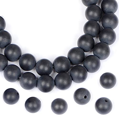 AD Beads Natural Gemstone Round Loose Beads 15" for Bracelet Necklace Earrings Jwelery Making Crafts DIY (4mm, Matte Black Onyx) - color: Matte Black Onyx, size: 4mm
