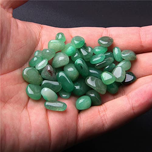 Natural 500 pcs Green Aventurine No Hole Undrilled Irregular Chip Gemstone Beads Rock Gravel Crystal Tumble Minerals Gravel Specimen Energy Decorative Stone Fish Tank Stone - color: Green Aventurine