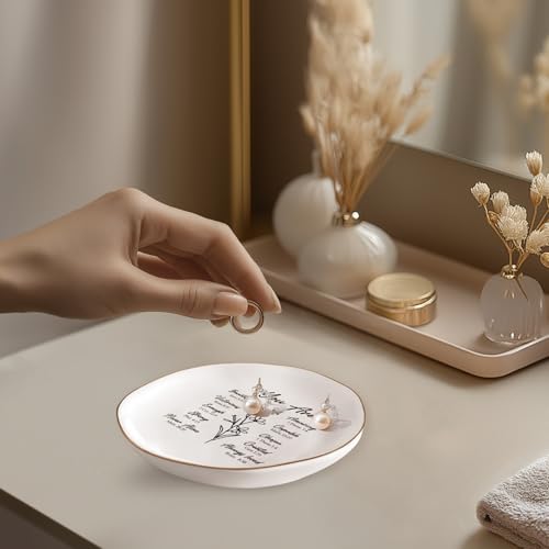 LITTLEBIGGER Christian Gifts for Wome – Bible Verses Jewelry Tray, Spiritual and Religious Gifts for Women, Christian Gifts – Personalized Jewelry Dish, Christmas Gift – Religious Ring Dish - style: You Are-Heptagon