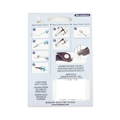 Beadalon Memory Wire Remembrance 75 coils Stainless Steel Round 0.61 mm (.024) Made in USA by CRAFT WIRE