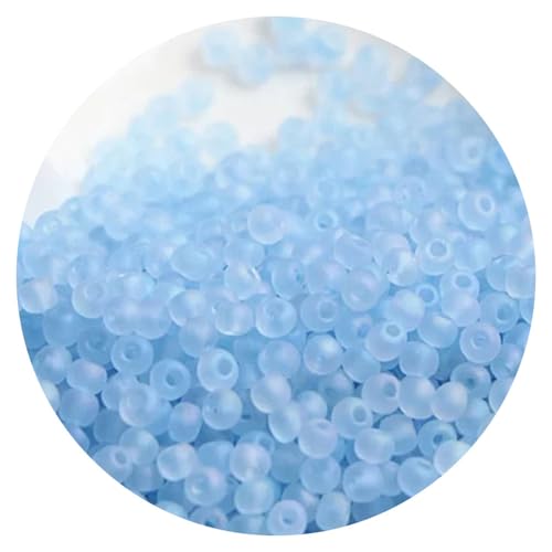 160pcs Matte Colorful Glass Frosted Beads 4mm, Glass Frosted Rice Beads Craft Bead for Jewelry Making Bracelets Necklaces DIY,M13 - color: M13, size: 160pcs-4mm