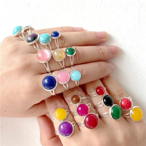 20pcs 4mm Natural Stone No Hole Gold Sandstone Semicircle Smooth Cabochons Beads Healing Chakra Crystal Stone Bead for Jewelry Making Rings Earrings Necklace Bracelet DIY Crafts - color: Gold Sandstone, size: 4mm