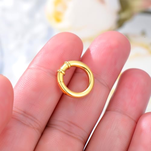 14K Yellow Gold Jewelry Clasp Necklace Extender Clasp Bracelet Extension Connector for DIY Necklace Bracelet Anklet Jewelry Making, 14K Gold Clasp for DIY Jewelry Making (Style 1) - style: Style 1