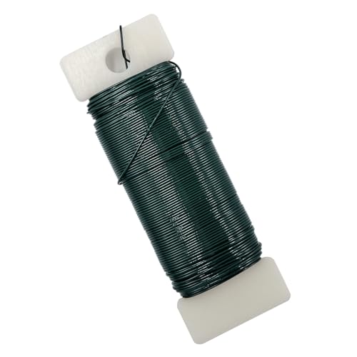 26 Gauge Green Metal Floral Wire, 38 Yards/35 Meters,for Christmas Wreaths,Tree Decoration,Flower Arrangement,Craft Wire,Flower Wire,Garden Wires,Flowers Bouquet Accessories,Jewelry Wires DIY - size: 26Gauge-Green-1P/38Yards