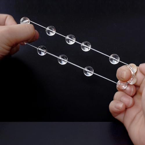 Bracelet String，1mm Elastic String Crystal Stretch Bead String Cord for Bracelet, Beading and Jewelry Making（Clear white/60m&197ft - style: Clear white/60m&197ft