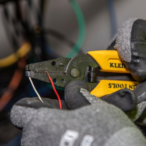 Klein Tools 11047 Wire Stripper/Cutter, Made in USA, Compact, Lightweight, Hardened Steel, Precision Ground, for Stranded and Solid Wires