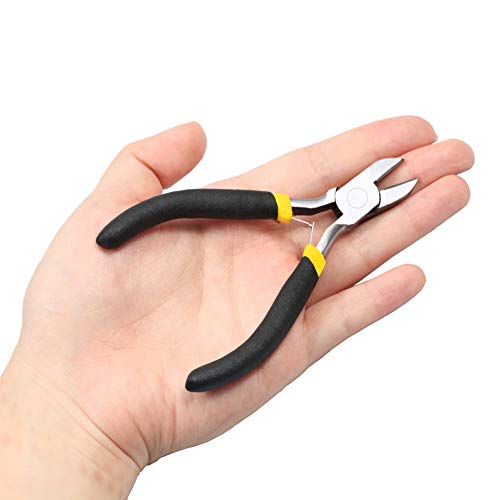 Diagonal Cutting Pliers 4 Inch Mini Diagonal Nippers Beading Pliers for Jewelry Making Precision Handcraft DIY Hand Tool - size: Diagonal Cutting