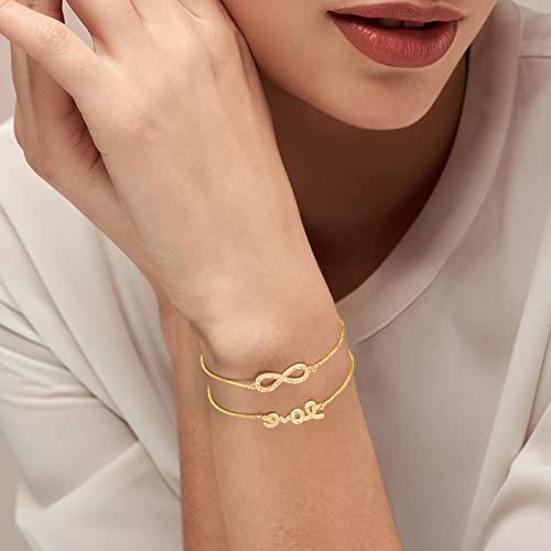 Sureio 10 Pieces Adjustable Slider Bracelet for Jewelry Making Bracelet Chains for DIY Jewelry Making Findings Extender Chains with Rhinestones Ends for Women (Silver and Gold) - color: Silver and Gold