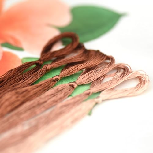 Mulberry Silk Floss Embroidery Thread Floss-Cross Stitch Threads China Silk Woven Jewelry Threads DIY Sewing Kits (117) - color: 117
