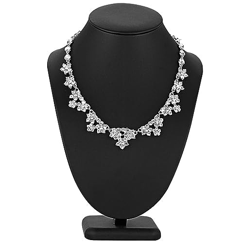 Polmart Modern Necklace Display Bust (Black Leatherette, 11 ½”H) - color: Black Leatherette, size: 11 ½”H