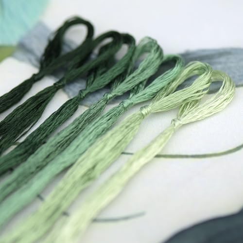 Mulberry Silk Floss Embroidery Thread Floss-Cross Stitch Threads China Silk Woven Jewelry Threads DIY Sewing Kits (19) - color: 19