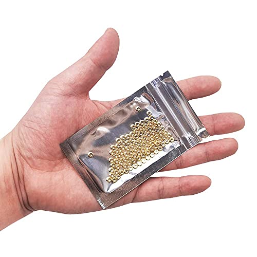 INSPIRELLE 100pcs Heishi Beads 4mm Long-Lasting Disc Brass Rondelle Spacer Beads Pale Gold Plated Flat Round Shape Jewelry Metal Spacers for Bracelet Necklace Jewelry Making - color: Pale Gold, size: 4mm