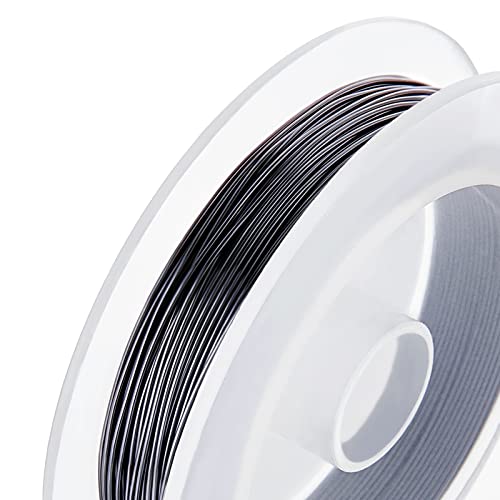 BENECREAT 22 Gauge Copper Wire Tarnish Resistant Gunmetal Craft Wire for Beading Jewelry Making, 66 Feet/22 Yard - color: Gunmetal, size: 22-Gauge(66-Feet/22-Yard)