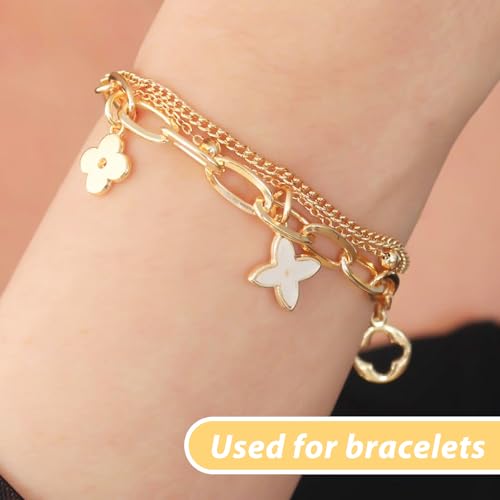 LXUEJIE 9 Pcs Necklace Extender, Rose Gold Necklace Extender, Alloy Necklaces Chain Extenders for Necklaces Bracelet Anklet, Delicate Chain Extenders (Gold/Silver/Rose Gold, 5/10/15cm)