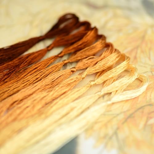 Mulberry Silk Floss Embroidery Thread Floss-Cross Stitch Threads China Silk Woven Jewelry Threads DIY Sewing Kits (46) - color: 46