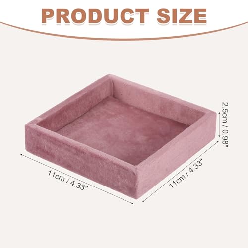 uxcell Stackable Jewelry Storage Tray, Empty Tray Drawer Organizer, Small Display Box for Earrings, Necklaces, Rings and Bracelets, Pink - color: Pink