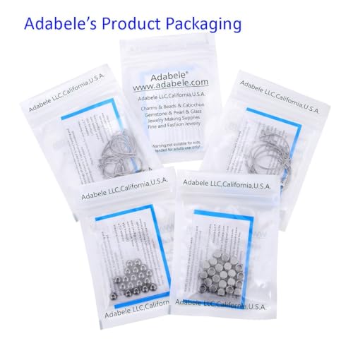 200pcs Adabele 304 Grade Surgical Stainless Steel 6mm (0.24 Inch) Small Open Jump Rings Strong O Ring Connector (0.9mm/19 Gauge) for Craft Jewelry Making SJF84-6 - size: 6mm Ring (0.9mm wire gauge)