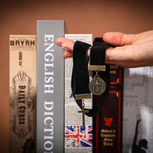 Vintage Religion Christian Bookmark with Cross Pendant Bible,Handmade Bookmarks for Reading Women,Men,Book Lovers,Girls,Teens,Teachers and Students - style: cross