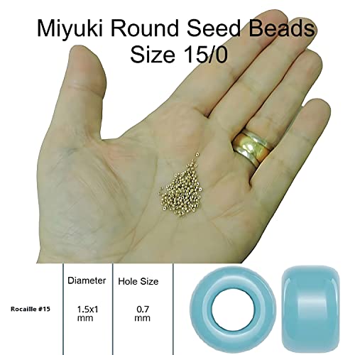 Miyuki Round Seed Bead Size 15/0 8.2g White Pearl