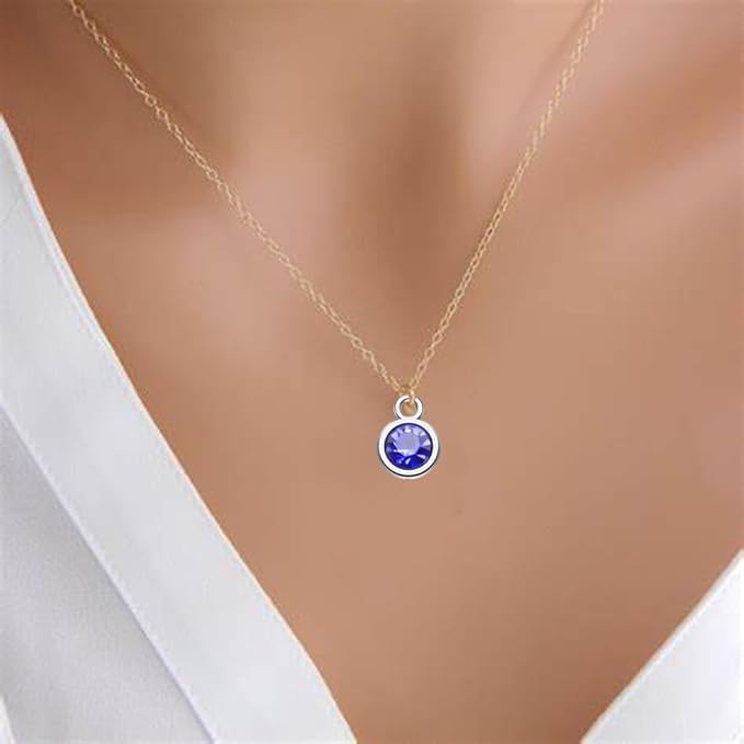 BetterJonny 120 Pieces Crystal Birthstone Charms Beads, 12 Colors Round Crystal Charm with Rings Handmade Jewelry Pendants for Jewelry Necklace Bracelet Earring Making - color: （#B）Silver Round