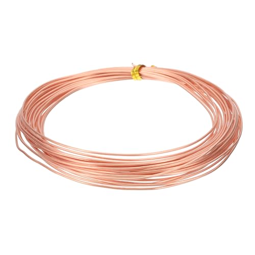 PATIKIL 99.9% Pure Copper Wire for Jewelry Making, 18 Gauge (1mm) Copper Craft Wire 24.6 Feet Beading Jewelry Making Supplies for Crafting Wreath Electroculture Gardening - size: 18 Gauge x 24.6 Feet