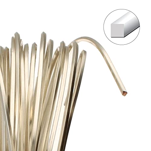 The Beadsmith Square Craft Wire - Medium Temper Beading Wire, Silver Color, 21 Gauge, 4 Yards - color: Silver, size: 21 Gauge, 4 Yard Coil