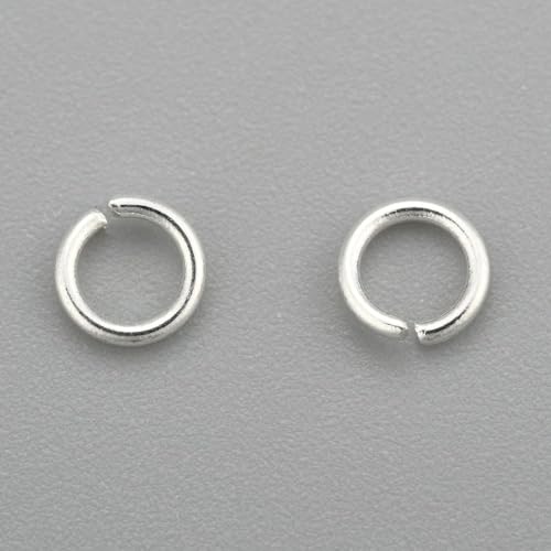 HDSupplies 100 Pieces - 304 Silver Tone Stainless Steel Jump Rings - 3mm - 24 Gauge (0.5mm Thickness) - color: Silver Tone Stainless Steel, size: 3mm / 0.5mm Thick / 24 Gauge