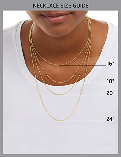 Amazon Essentials 14K Gold Plated Paperclip Chain Necklace - color: Yellow Gold, size: 18"