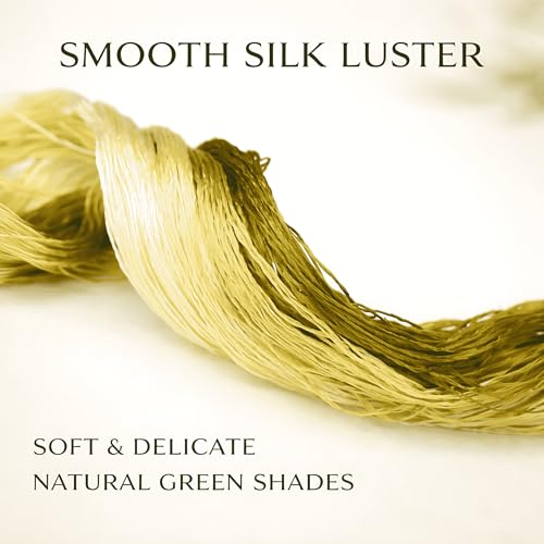 Natural 100% Silk Thread, Handmade Embroidery Thread Silk Floss 8 Colors 110m Each (72) - color: 72