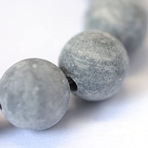 KISSITTY 235pcs 8mm Frosted Natural Picasso Stone/Picasso Jasper Bead Strands, Mixed Gemstone Crystal Beads Round Chakra Beads Energy Healing Crystals Gemstones for DIY Jewelry Making - color: Frosted Natural Picasso Stone/Picasso Jasper