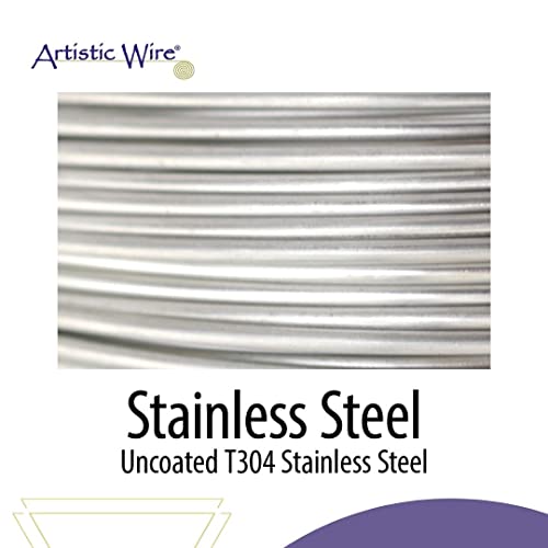 Artistic Wire, 26 Gauge Stainless Steel Craft Wire, 366 ft - size: 26 Gauge, style: Bulk