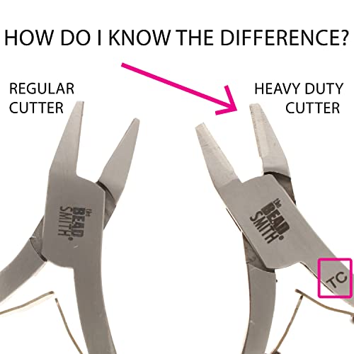 The Beadsmith Tungsten Carbide Flush Cutter, 6 inches (152mm), Polished Steel Head with Elongated Handle & Double-leaf Spring - style: Flush Cutter