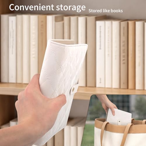 Travel Jewelry Organizer Case Jewelry Storage Book Ring Binder with Clear Zipper Velvet Portable Organizer Bag Jewelry Pouches Bags for Necklaces Earrings Rings Bracelets