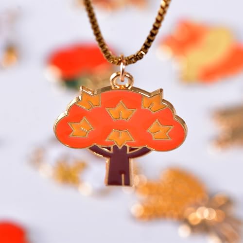 Bulk Gold Enamel Charms for Jewelry Making, Colorful Metal Charms Pendant for Bracelet Necklace and Crafting - color: Thanksgiving Yellow